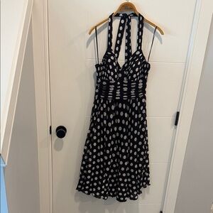 Signature by Sangria Black and White Backless Dress size 12